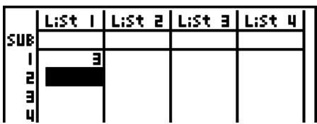 CASIO FX-7400GII - - To input values one-by-one - 2