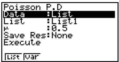 CASIO FX-7400GII - - Poisson Probability - 1
