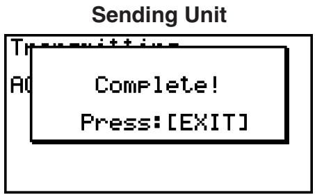 CASIO FX-9860G AU PLUS - - To execute a send operation - 2