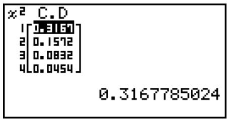 CASIO FX-9860G AU PLUS - - ^2 Cumulative Distribution - 2