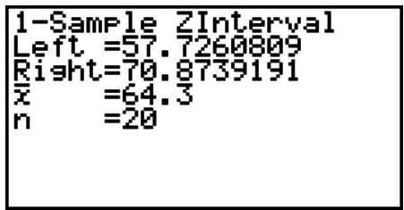 CASIO FX-9860G AU PLUS - • 1-Sample Z Interval - 3