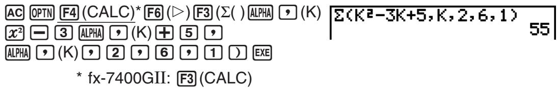 CASIO FX-9860G AU PLUS - Example To calculate the following: - 1