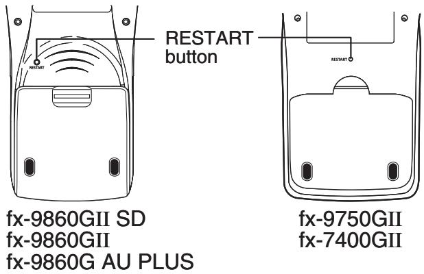 CASIO FX-9860G AU PLUS - - Restart - 1