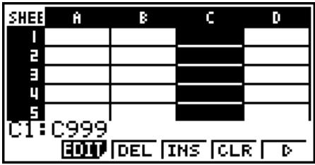 CASIO FX-9860G AU PLUS - ■ Using the Cell Cursor - 3