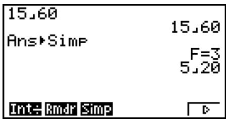 CASIO FX-9860G AU PLUS - ■ Simplification - 1