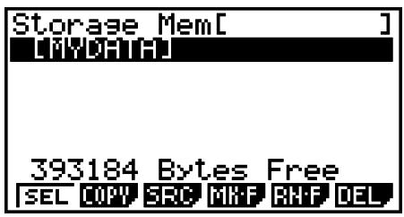 CASIO FX-9860G AU PLUS - - To rename a folder - 2