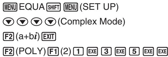 CASIO FX-9860G AU PLUS - - Math Input/Output Mode Input and Result Display in the EQUA Mode - 1