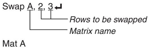 CASIO FX-9860G AU PLUS - ■ Using Matrix Row Operations in a Program - 1