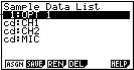 CASIO FX-9860G AU PLUS - - To save current sample data to a file - 4