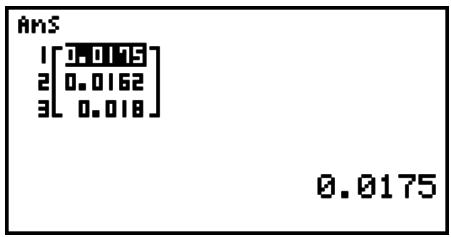 CASIO FX-9860G AU PLUS - Example 2 To convert \175, 162, 180\ centimeters to feet - 1