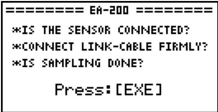 CASIO FX-9860G AU PLUS - - To start sampling - 1