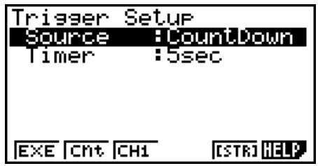 CASIO FX-9860G AU PLUS - ■ Trigger Setup - 2