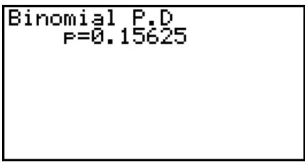CASIO FX-9860G AU PLUS - - Binomial Probability - 3