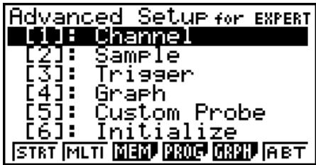 CASIO FX-9860GII - - To access Advanced Setup from an Econ Advanced Setup strip - 1