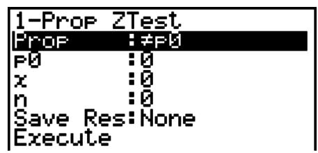 CASIO FX-9860GII - 1-Prop Z Test - 1