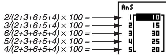 CASIO FX-9860GII - Example To calculate the product of values in List 1 (2, 3, 6, 5, 4) - 2