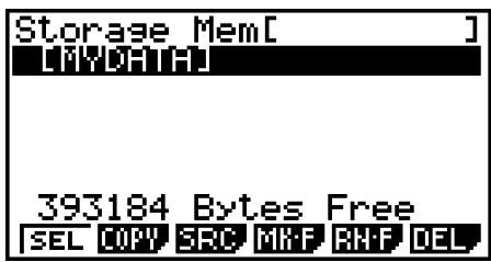 CASIO FX-9860GII - - To rename a folder - 2