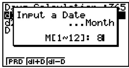 CASIO FX-9860GII - Day/Date Calculations - 2