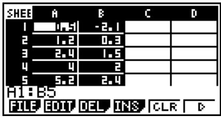 CASIO FX-9860GII - - To input data and draw a statistical graph (scatter plot) - 1