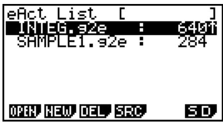 CASIO FX-9860GII - - To search for a file - 2