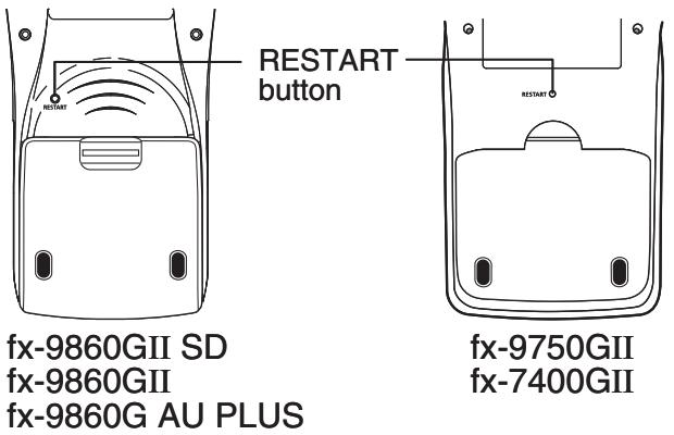 CASIO FX-9860GII - - Restart - 1