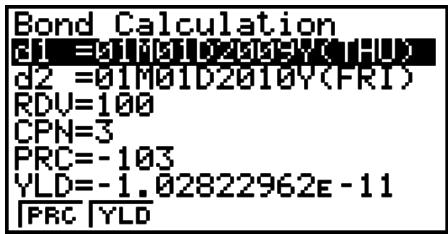 CASIO FX-9860GII - Annual Yield (YLD) - 1