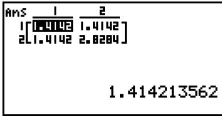 CASIO FX-9860GII - - Complex Number Calculations with a Matrix - 1