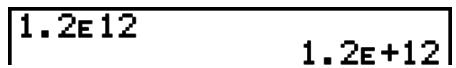 CASIO FX-9860GII - - How to interpret exponential format - 1