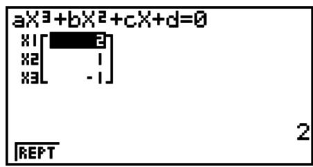 CASIO FX-9860GII - Example To solve the cubic equation (Angle unit = Rad) - 1