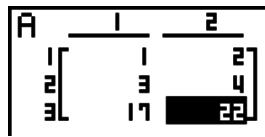 CASIO FX-9860GII - - To calculate the scalar multiplication of a row and add the result to another row - 1
