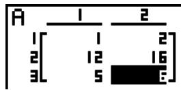 CASIO FX-9860GII - - To calculate the scalar multiplication of a row - 1