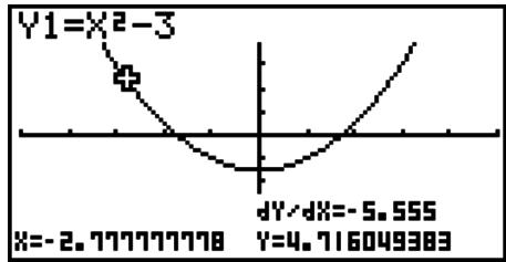 CASIO FX-9860GII - Displaying the Derivative - 1