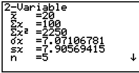 CASIO FX-9860GII - Paired-Variable Statistical Calculations - 1