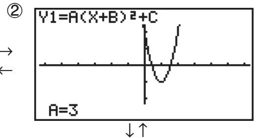 CASIO FX-9860GII - Using Dynamic Graph - 2
