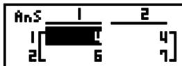CASIO FX-9860GII - - To display the matrix commands - 2