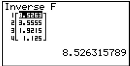 CASIO FX-9860GII - - Inverse F Cumulative Distribution - 2