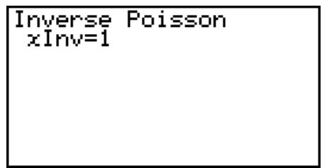 CASIO FX-9860GII - - Inverse Poisson Cumulative Distribution - 3