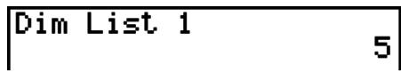 CASIO FX-9860GII - Example To count the number of values in List 1 (36, 16, 58, 46, 56) - 2