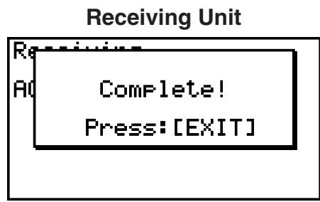 CASIO FX-9860GII - - To execute a send operation - 4