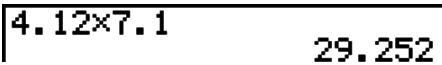 CASIO FX-9860GII - Example 1 To perform the following two calculations - 10