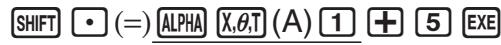 CASIO FX-9860GII - - To input a cell reference name using direct input - 1