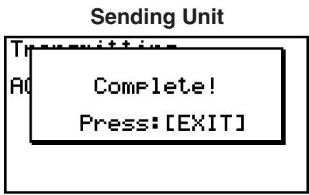 CASIO FX-9860GII - - To execute a send operation - 3