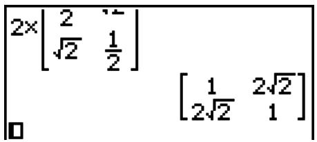 CASIO FX-9860GII - - Math Input/Output Mode Input Examples - 3