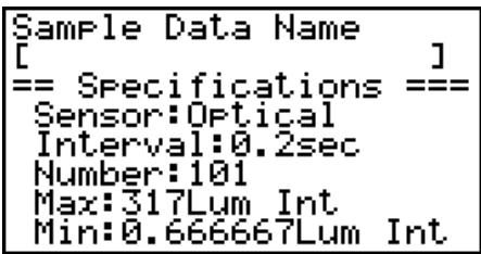 CASIO FX-9860GII - - To save current sample data to a file - 3