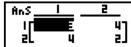 CASIO FX-9860GII - - To display the matrix commands - 1