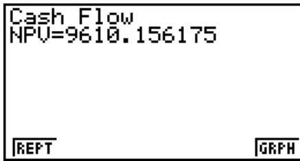 CASIO FX-9860GII - Cash Flow (Investment Appraisal) - 3