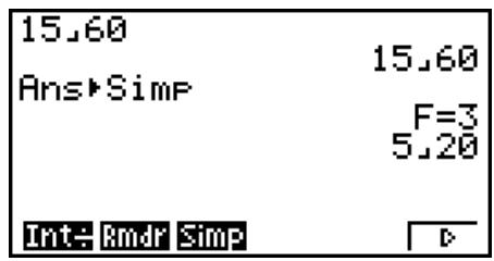 CASIO FX-9860GII - ■ Simplification - 1