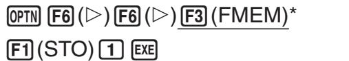 CASIO FX-9860GII - Example To store the function (A + B)(A - B) as function memory number 1 - 3