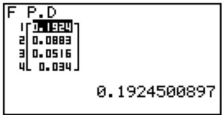 CASIO FX-9860GII - · F Probability Density - 2