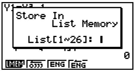 CASIO FX-9860GII - ■ Inputting Scientific Calculations into a List - 2